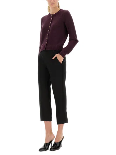Khaite "everheart" Cardigan In Purple