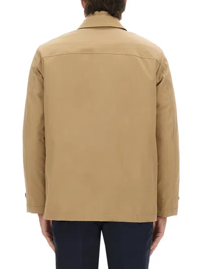 Fay Utility Jacket Featuring Multiple Pockets In Brown