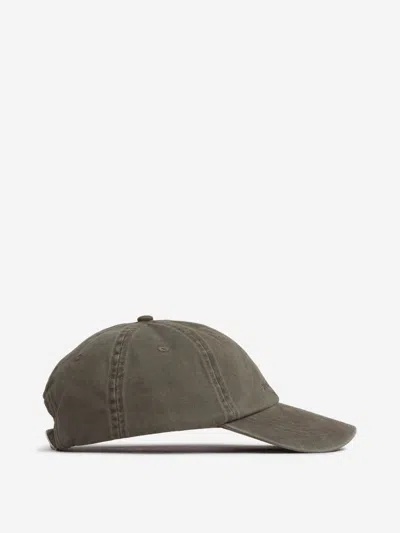 Stone Island Cap With Embroidered Logo In Green
