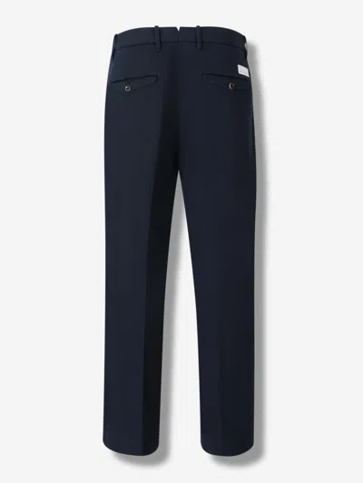 Nine In The Morning Button-fastening Cotton Trousers In Black