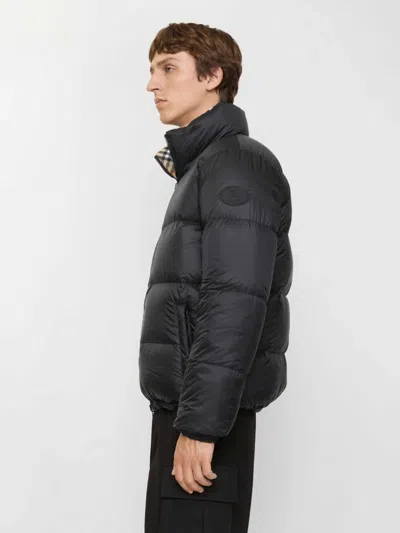 Burberry Reversible Puffer Jacket Drawstring Hem In Brown