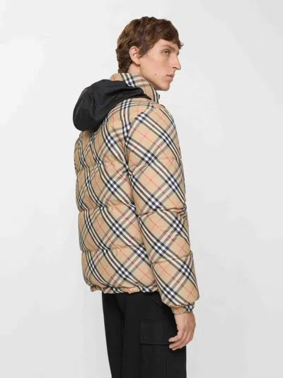 Burberry Reversible Puffer Jacket Drawstring Hem In Brown