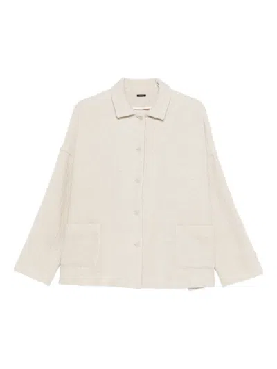 Apuntob Patch-pocket Button-front Jacket In White