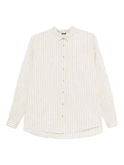 Apuntob Stripe-pattern Shirt In White