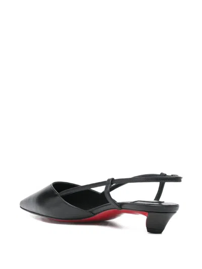 Christian Louboutin Miss Z Slingina 25 Leather Slingback Pumps In Black