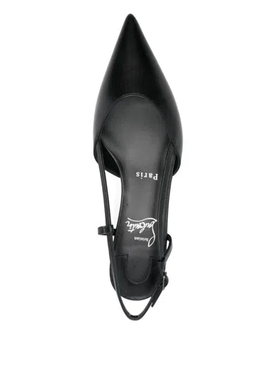 Christian Louboutin Miss Z Slingina 25 Leather Slingback Pumps In Black