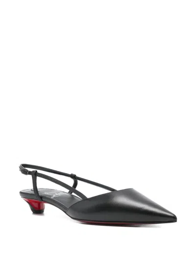 Christian Louboutin Miss Z Slingina 25 Leather Slingback Pumps In Black