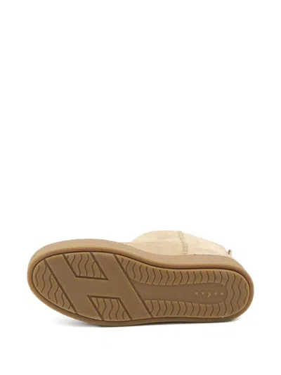 Hogan Ankle Boots Platform Sole In Neutral