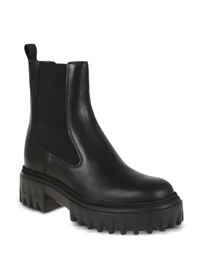 Hogan Elastic-panel Platform Chelsea Boots In Black
