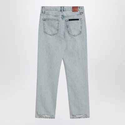 Anine Bing Kate Straight-leg Bleached Blue Jeans