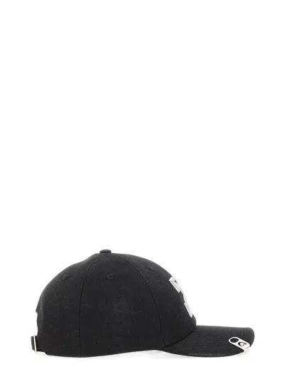 Off-white Curved Visor Baseball Cap In Black Cotton In Black
