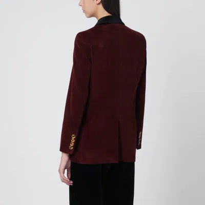 Blazé Milano Velvet Double-breasted Coat Notched Lapels