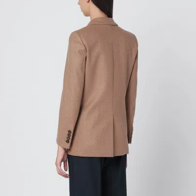 Blazé Milano Cholita Blazer In Wool And Cashmere Camel Color In Gold