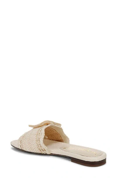 Sam Edelman Bambi Raffia Buckle Slide Sandal In Neutral