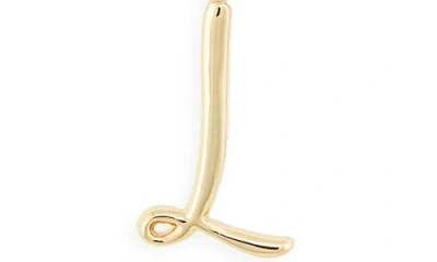 Baublebar Initial Charm Chain Braclet In Gold