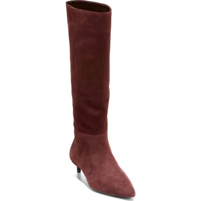 Cole Haan Go-to Janece Suede Boot In Burgundy