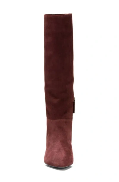 Cole Haan Go-to Janece Suede Boot In Burgundy