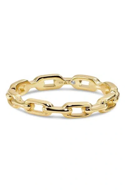 Devata Cable Link Ring In Gold