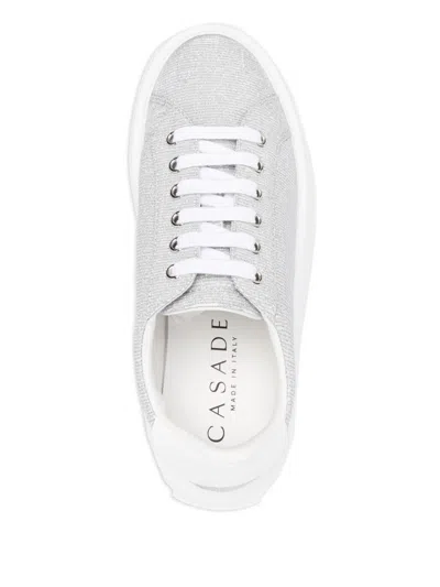 Casadei Nexus Hanoi Leather Sneakers In White