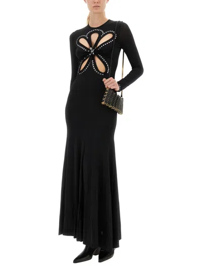 Rabanne Second Skin Effect Long Dress In Black