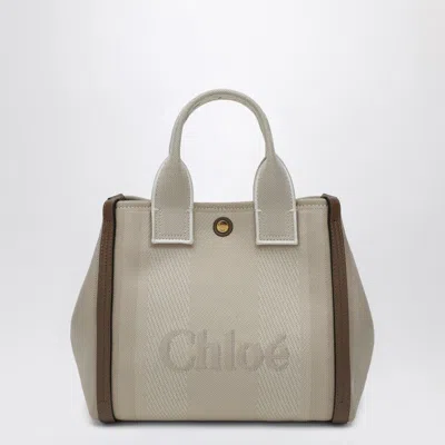 Chloé Chloe Women Multicolor Canvas Small Chloe Carry Shopping Bag In Nude