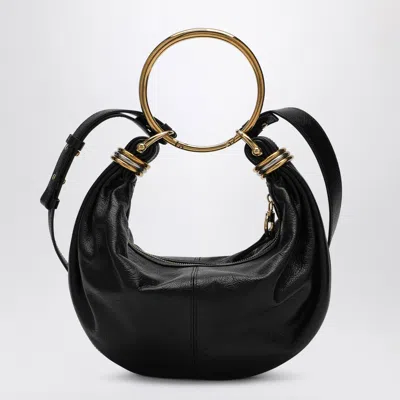 Chloé Chloe Bracelet Grained Leather Top Handle Bag In Black