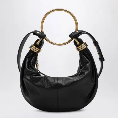 Chloé Chloe Bracelet Grained Leather Top Handle Bag In Black
