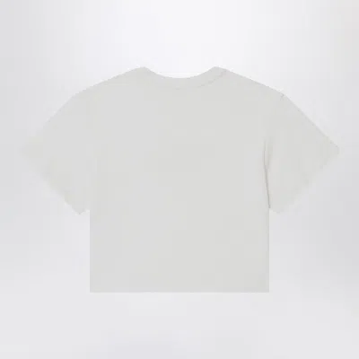 Chloé White T Shirt With Embroidered Logo In White