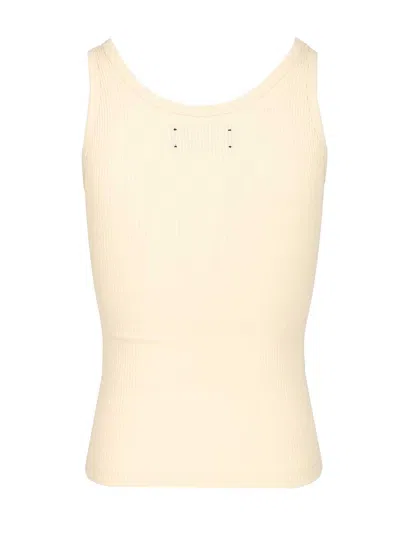 Amiri Stretch Tank Tops Beige In Neutral