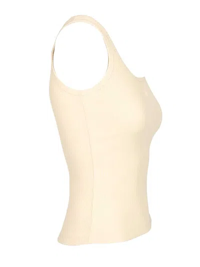 Amiri Stretch Tank Tops Beige In Neutral