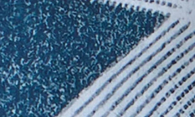 Akris Zigzag Print Silk Crepe Button-down Blouse In Blue