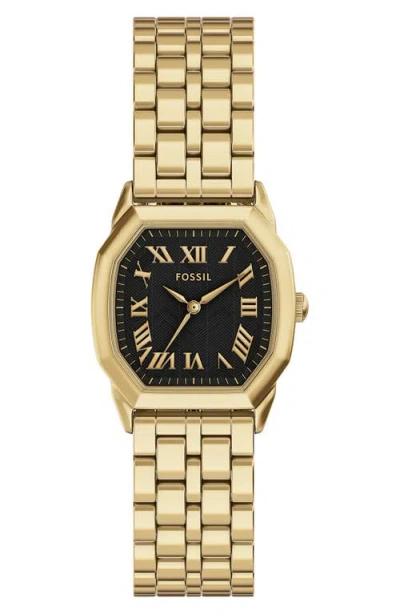 Fossil Women's Harlow Black Dial Watch In Gold