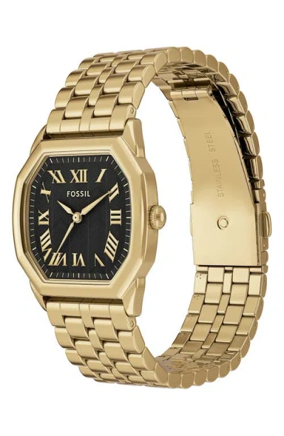 Fossil Women's Harlow Black Dial Watch In Gold