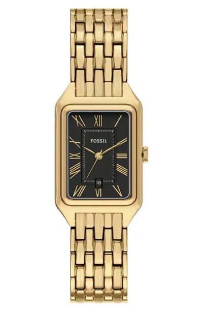 Fossil Women's Raquel Black Dial Watch In Gold