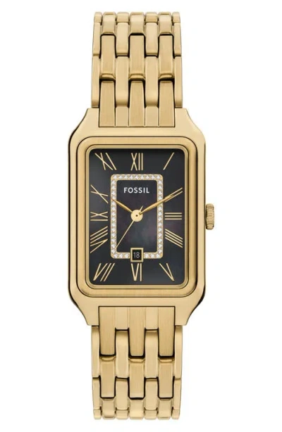 Fossil Women's Raquel Black Dial Watch In Gold