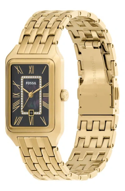 Fossil Women's Raquel Black Dial Watch In Gold