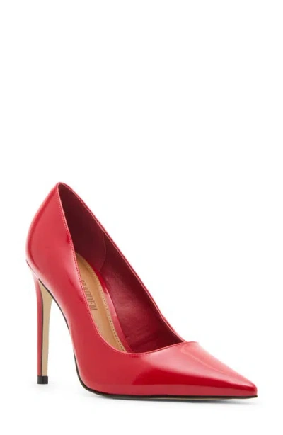 Steve Madden Noir Pointed Toe Pump In Red