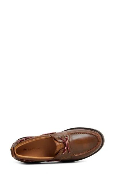 Sperry Top-sider® Authentic Original 3-eye Lug Sole Boat Shoe In Brown