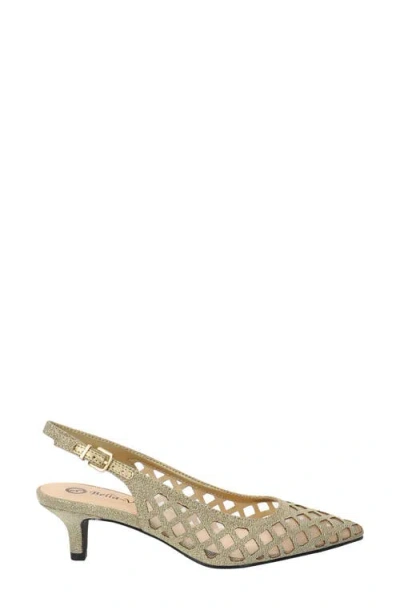Bella Vita Women's Noel Slingback Pointed Toe Pumps In Gold