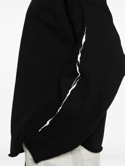 44 Label Group Sweatshirt In Black Cotton In Black