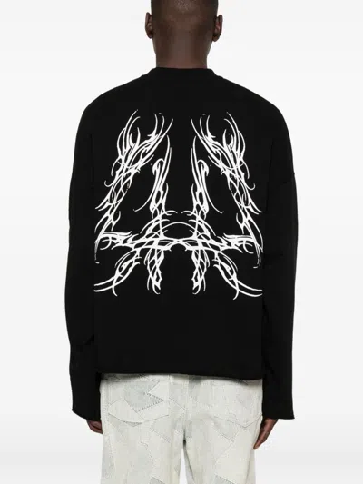 44 Label Group Sweatshirt In Black Cotton In Black