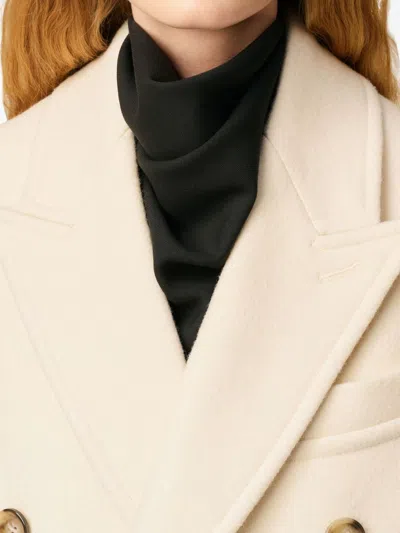 Ami Alexandre Mattiussi Ami Paris Women Long Double-breasted Coat In Neutral