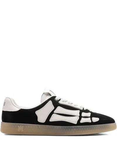 Amiri Low Profile Sneakers Featuring Contrast Panels In Black