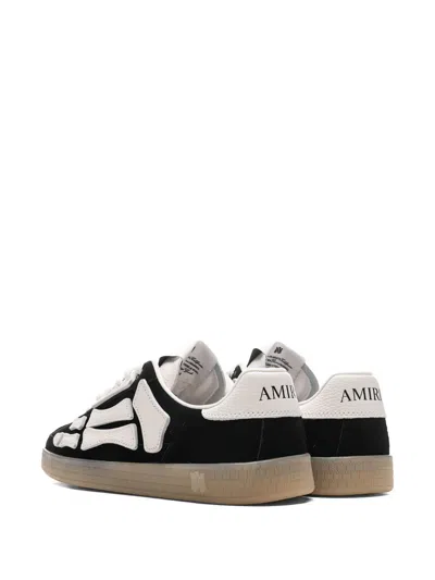 Amiri Low Profile Sneakers Featuring Contrast Panels In Black