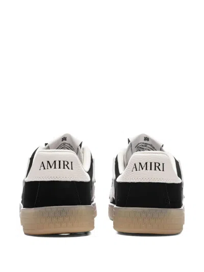 Amiri Low Profile Sneakers Featuring Contrast Panels In Black