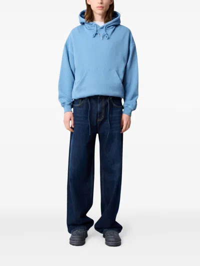 Axel Arigato Hoodie Cotton Printed Back In Blue