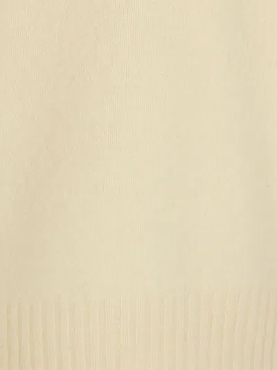 Axel Arigato Patch Beyond Crew Neck Sweater With Ribbed Hem In White