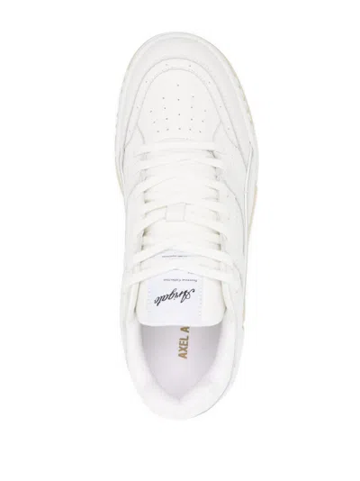 Axel Arigato White Leather Perforated Sneakers In White