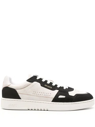 Axel Arigato 'dice Lo' Black And Beige Two-tone Sneakers In Calf Leather Man In White