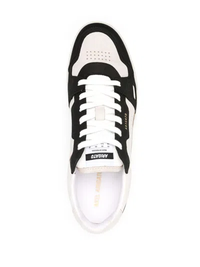 Axel Arigato 'dice Lo' Black And Beige Two-tone Sneakers In Calf Leather Man In White